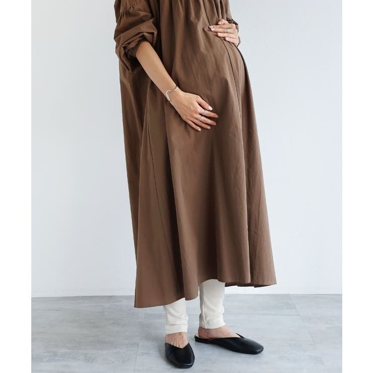 エクリュ | 裏起毛 テレコ マタニティ | andme