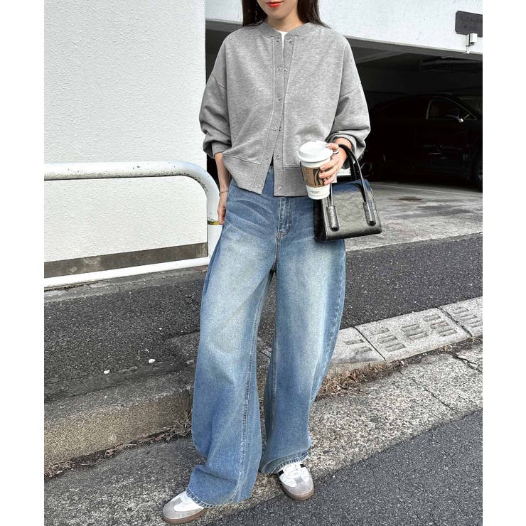 杢グレー | 前後2way 裏毛 スウェット | andme