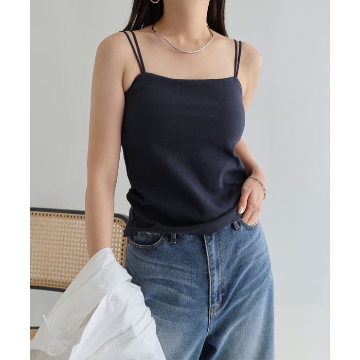 ダブルストラップ バックオープン カップ付き[品番：AZ000004599