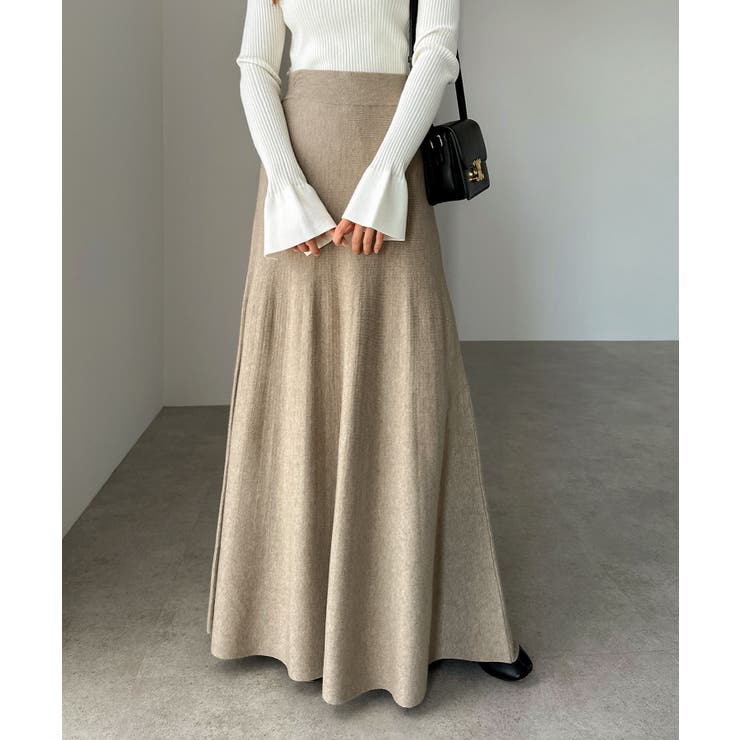 ニット ロング フレア[品番：AZ000004765]｜andme（アンドミー）の