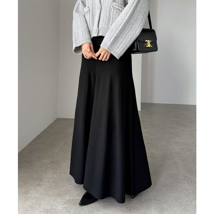 ニット ロング フレア[品番：AZ000004765]｜andme（アンドミー）の