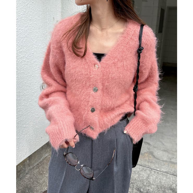 ピンク | 金ボタン 2way ショート | andme