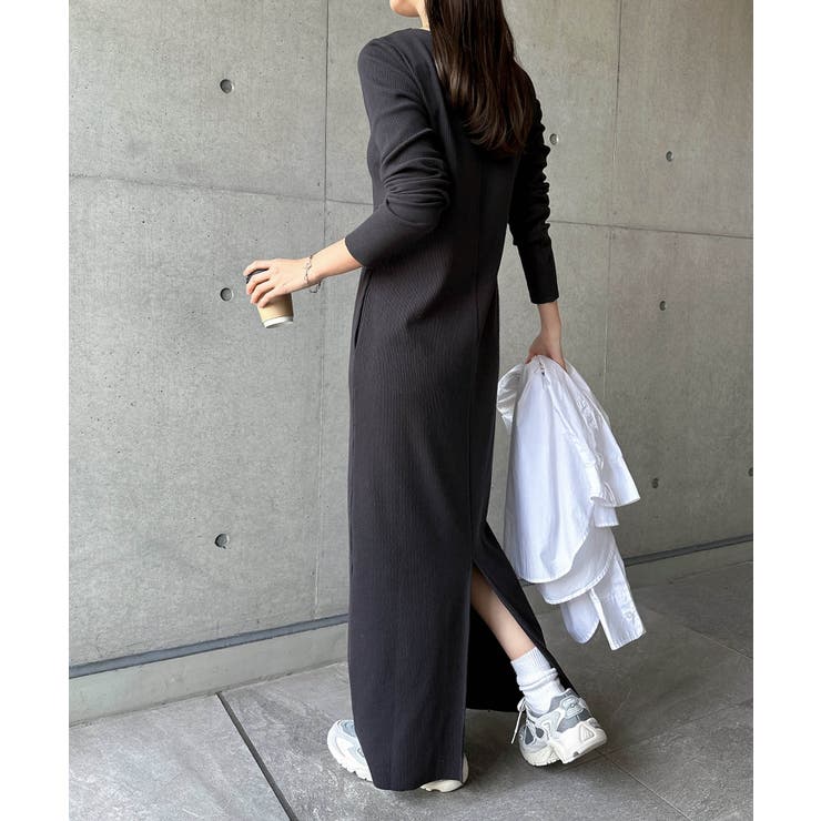 スミクロ | セルフカット リブ ボートネック | andme