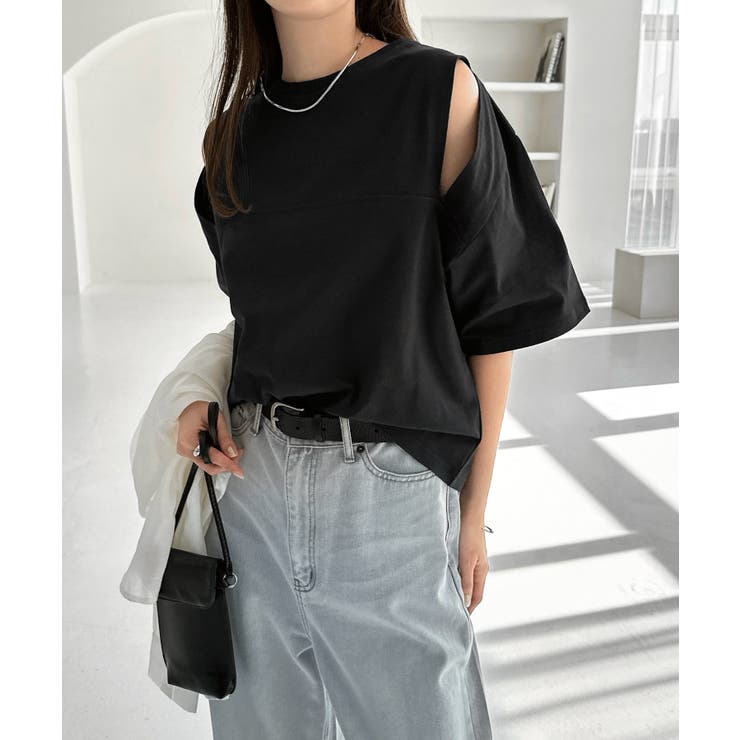 ブラック | 汗染み防止 カットアウト デザイン | andme