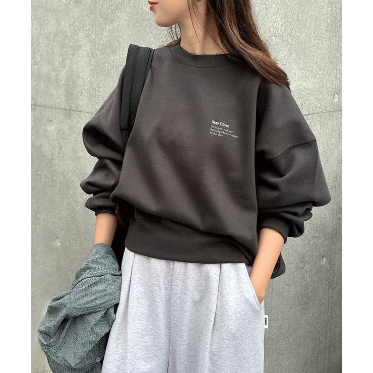 スミクロ | 裏起毛 ロゴ 刺繍 | andme