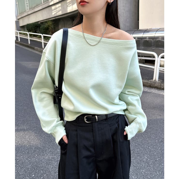 ミントグリーン | 裏起毛 スウェット ショート丈 | andme