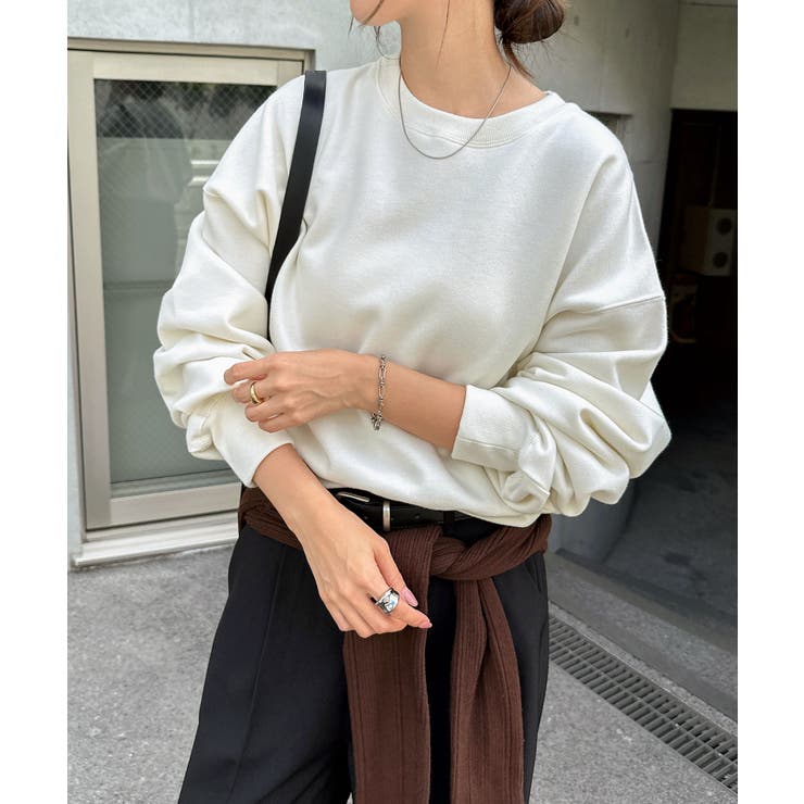 エクリュ | 裏起毛 ショート丈 スウェット | andme