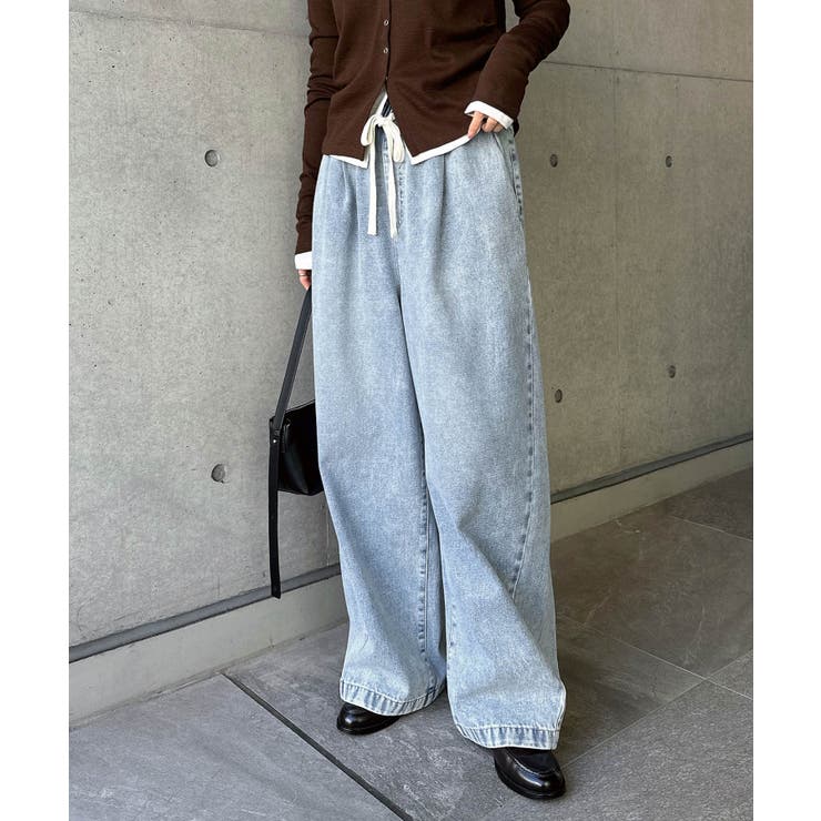 ライトブルー | コクーン イージー ワイド | andme