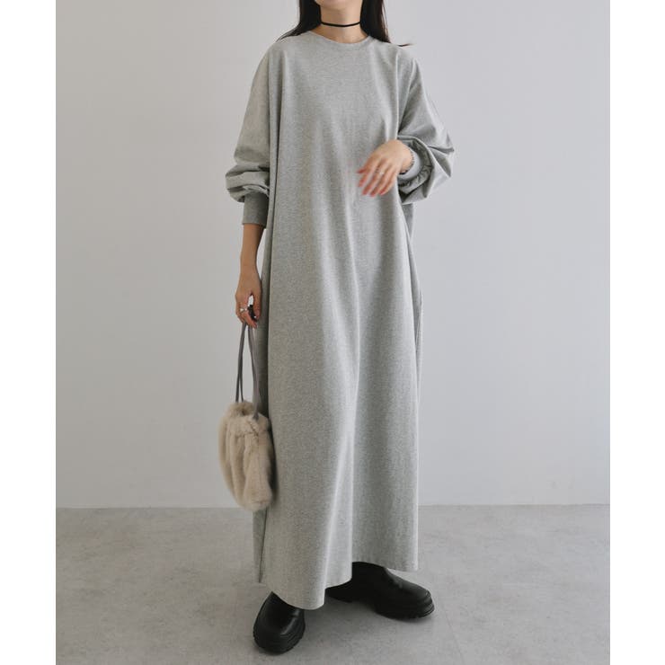 杢グレー | ビッグ シルエット 長袖 | andme
