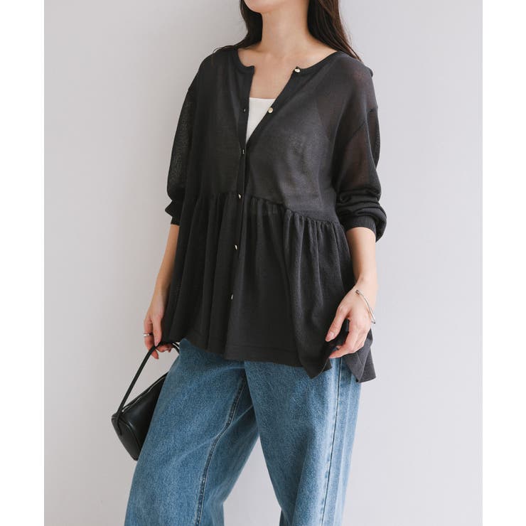 スミクロ | UVカット 接触冷感 ペプラム | andme