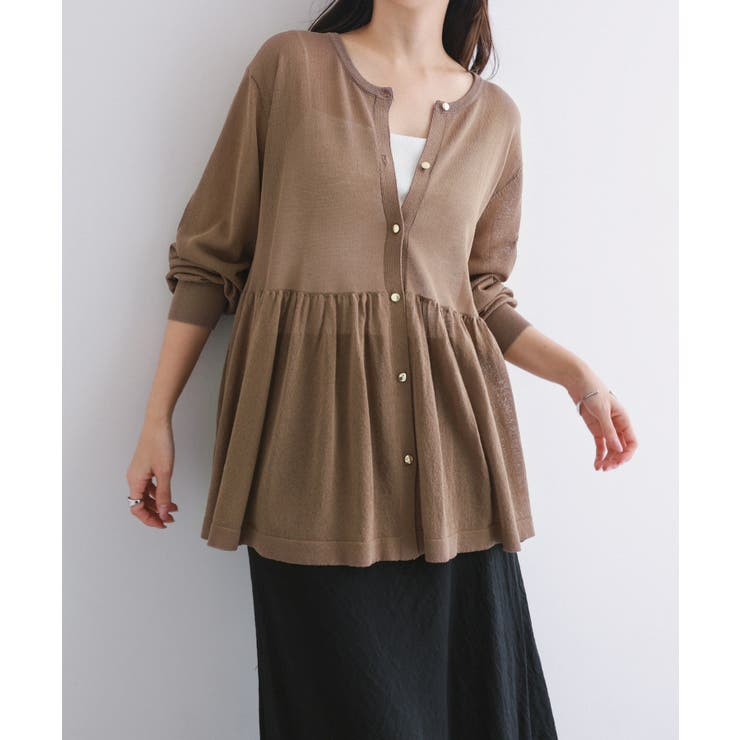 モカブラウン | UVカット 接触冷感 ペプラム | andme