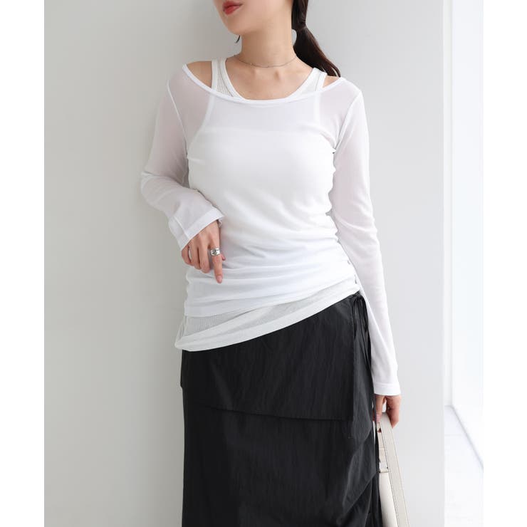 オフホワイト | シアー タンクトップ ＆ | andme