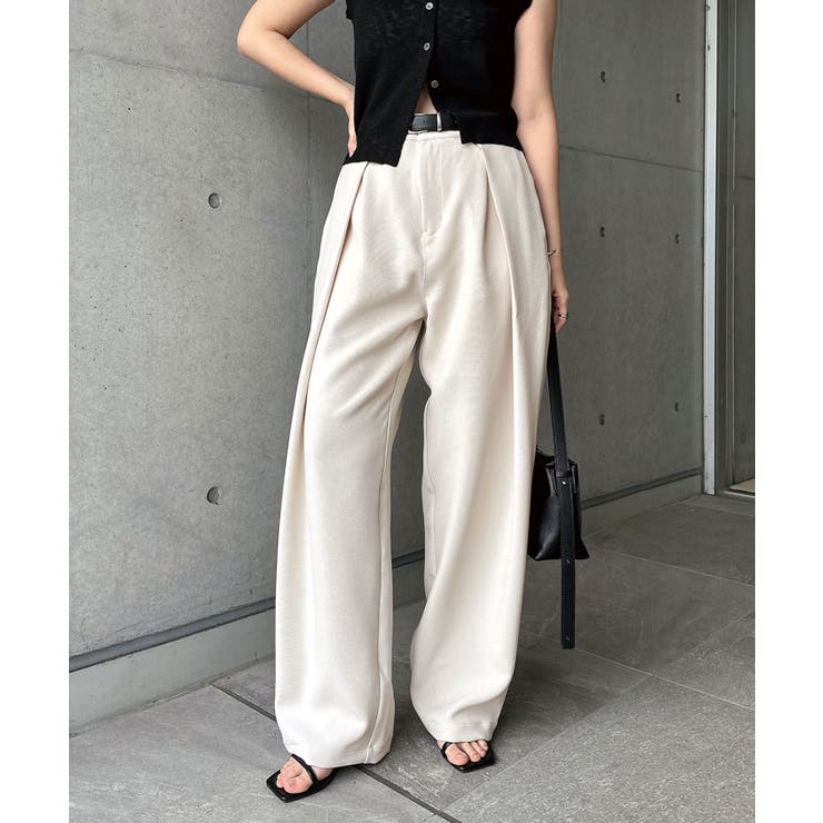 オフホワイト | ツイル ディープ タック | andme