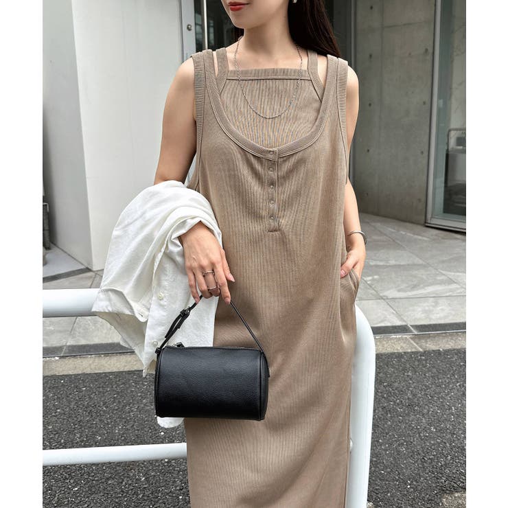 アッシュベージュ | キャミソール付き 2way ロング | andme