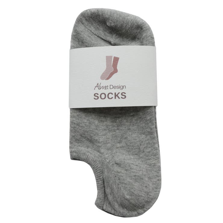 杢グレー | コットン混 スニーカーソックス フットカバー | andme