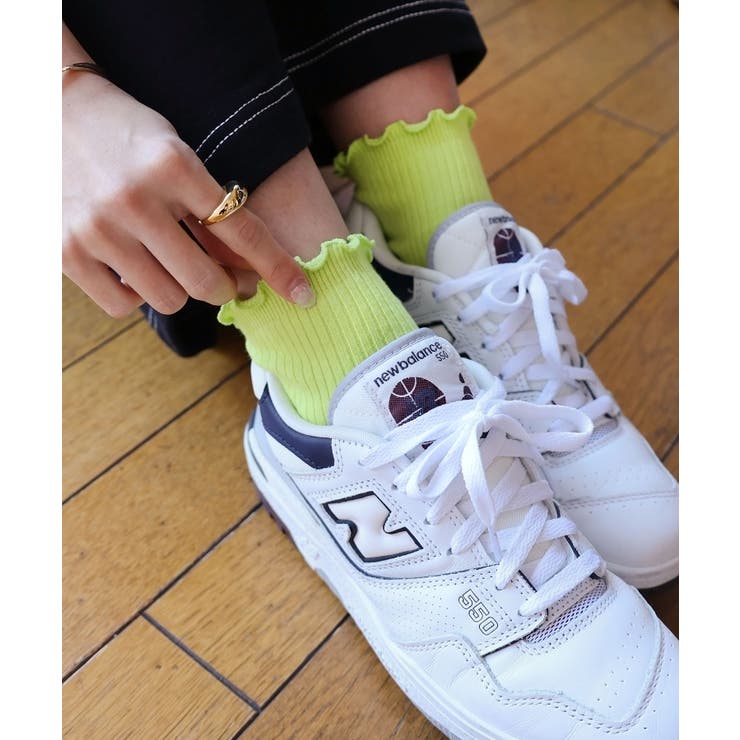 ライム | メロー リブ ソックス | andme