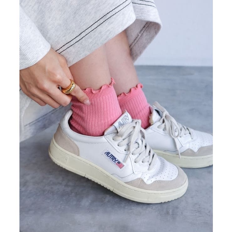 ピンク | メロー リブ ソックス | andme