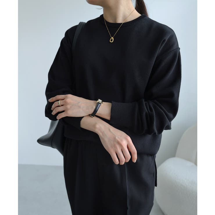 ブラック | 無地 ボーダー 総針 | andme