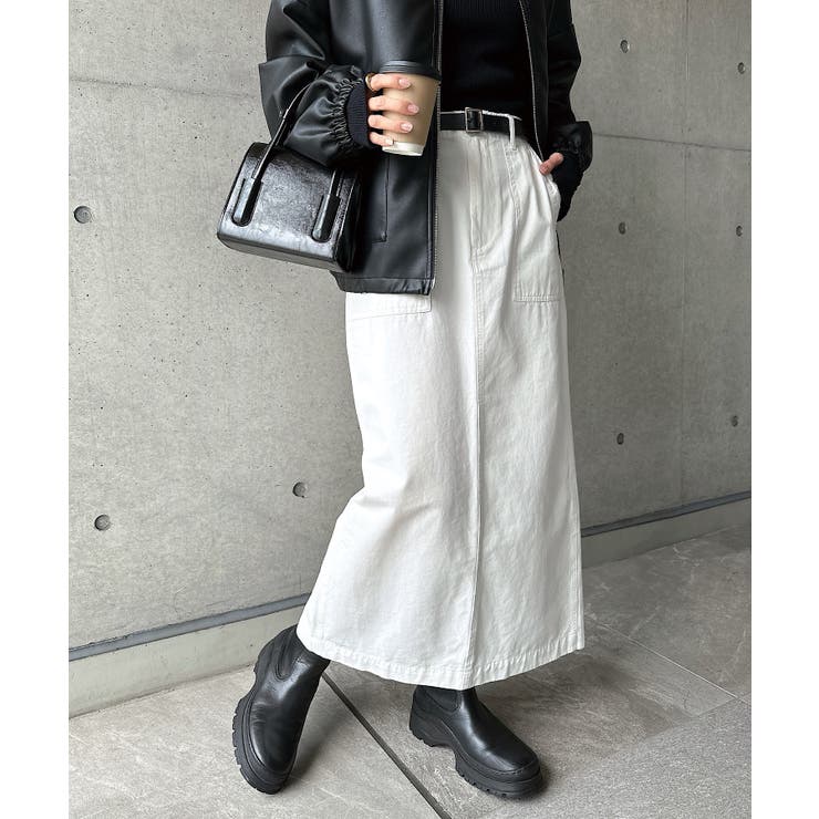 ホワイト | ベイカー タイト スカート | andme