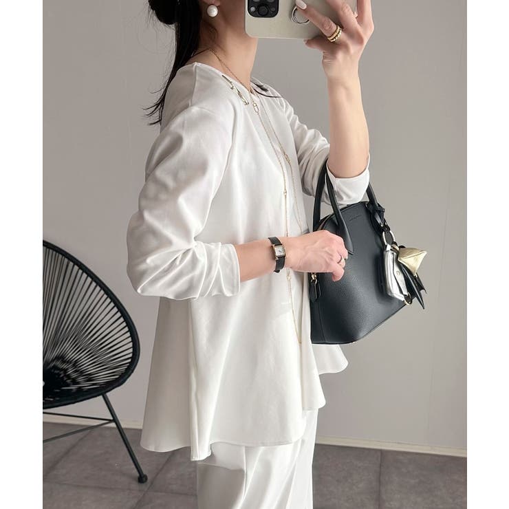 きれいめ ポンチ ペプラム[品番：AZ000003961]｜andme（アンドミー）の