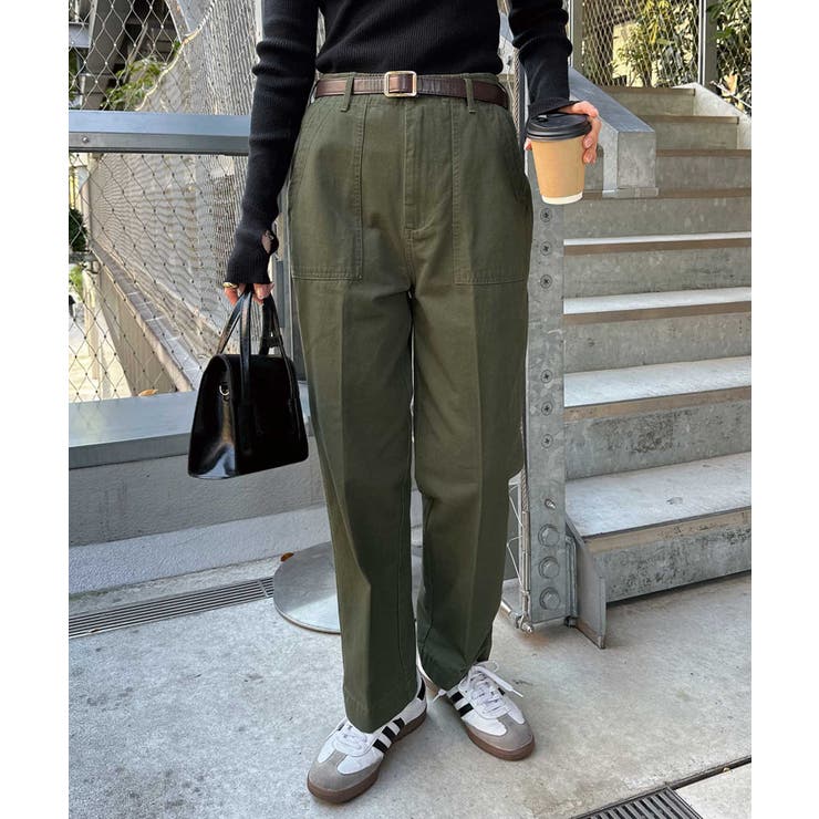 MARNI リバーシブル コットン ベイカーパンツ サイズM 48 カーキ MARNI リバーシブル コットン ベイカーパンツ サイズM 48 カーキ