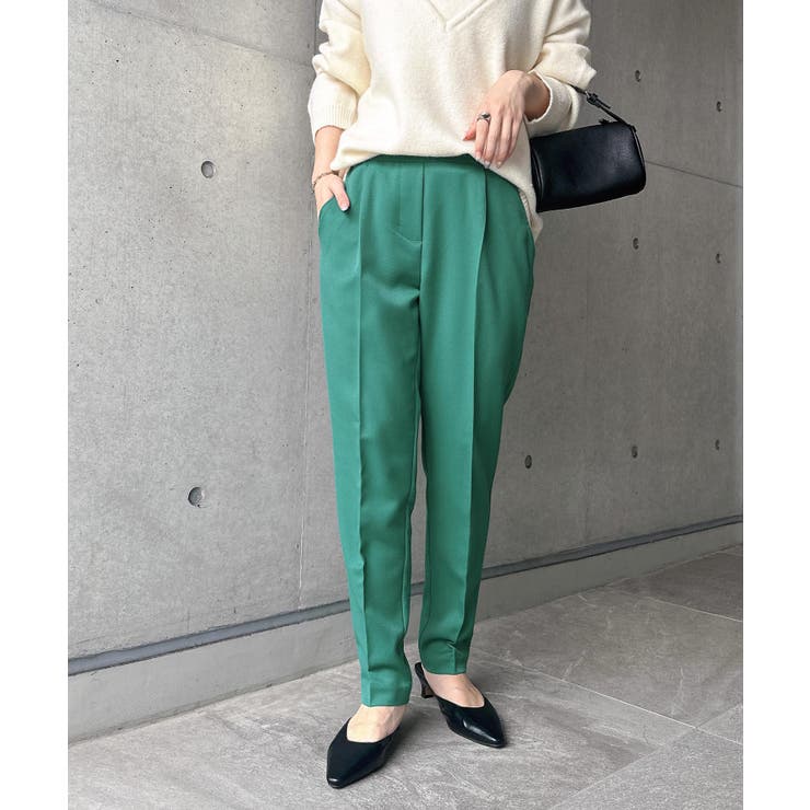 ピーコックグリーン | 累計50万枚突破!美脚 テーパード パンツ | andme