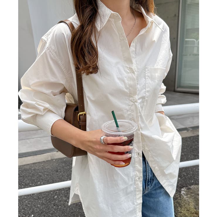 エクリュ | タイプライター オーバーサイズ シャツ | andme