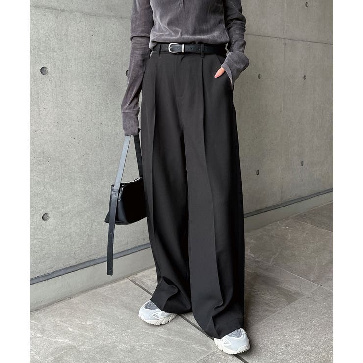 ブラック | タック スラックス ワイド | andme