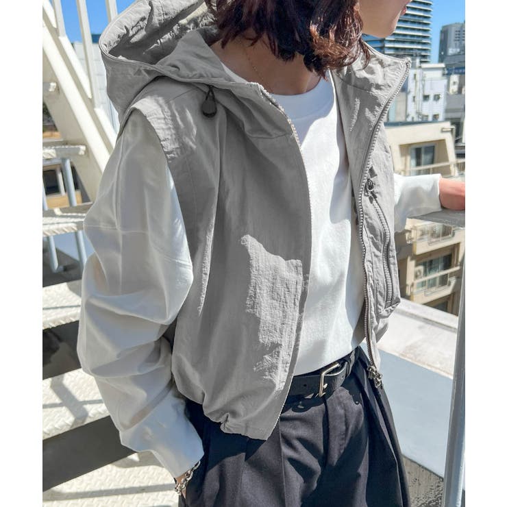 グレー | 接触冷感 UV ナイロン | andme