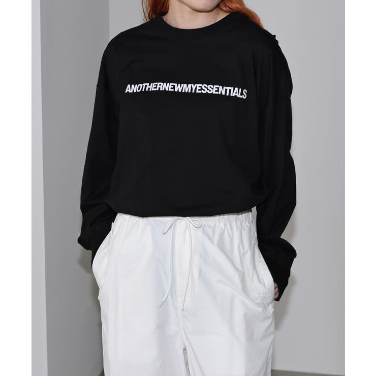 ブラック | ANOTHER ロゴ プリント | andme