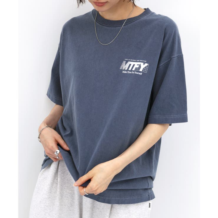 ネイビー | ANME アンメ ロゴTシャツ | andme