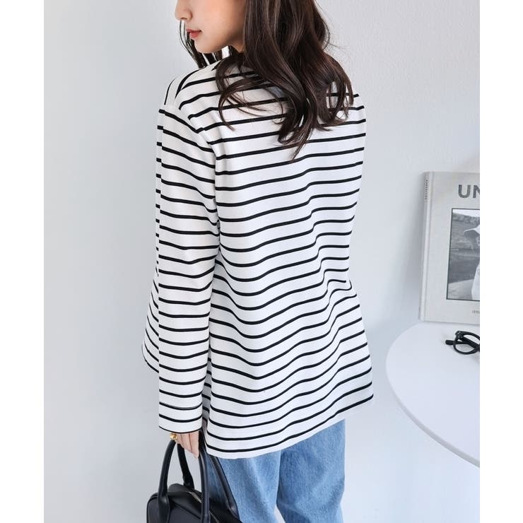超美品　ワイズ　リネン混　長袖　カットソー　サイドスリット 裏起毛サイドスリット前後差カットソープルオーバー＜大きい