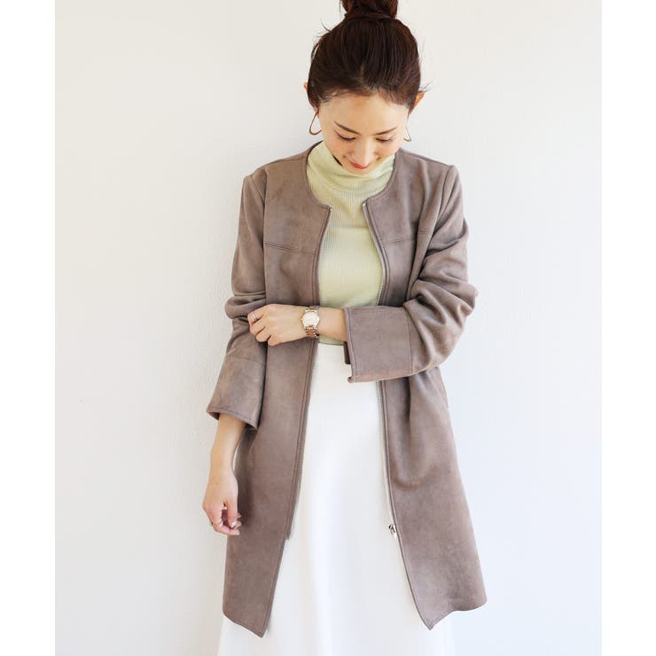フェイクスエード ロング コート 品番 Az And Me アンドミー のレディース ファッション通販 Shoplist ショップリスト