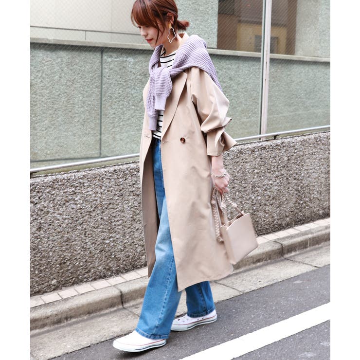 キャンディ袖 ロング丈 トレンチコート 品番 Az And Me アンドミー のレディース ファッション通販 Shoplist ショップリスト