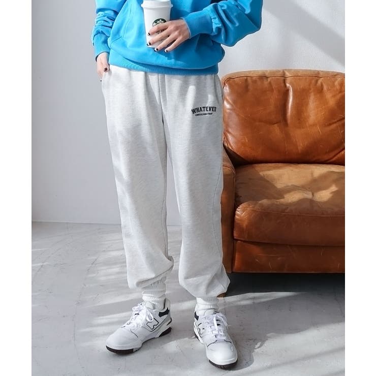 カレッジロゴ スウェット ジョガーパンツ [品番：AZ000004048]｜andme（アンドミー）のレディースファッション通販｜SHOPLIST（ショップリスト）