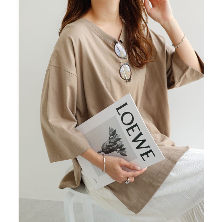コットン オーバーサイズ Tシャツ[品番：AZ000004318]｜andme