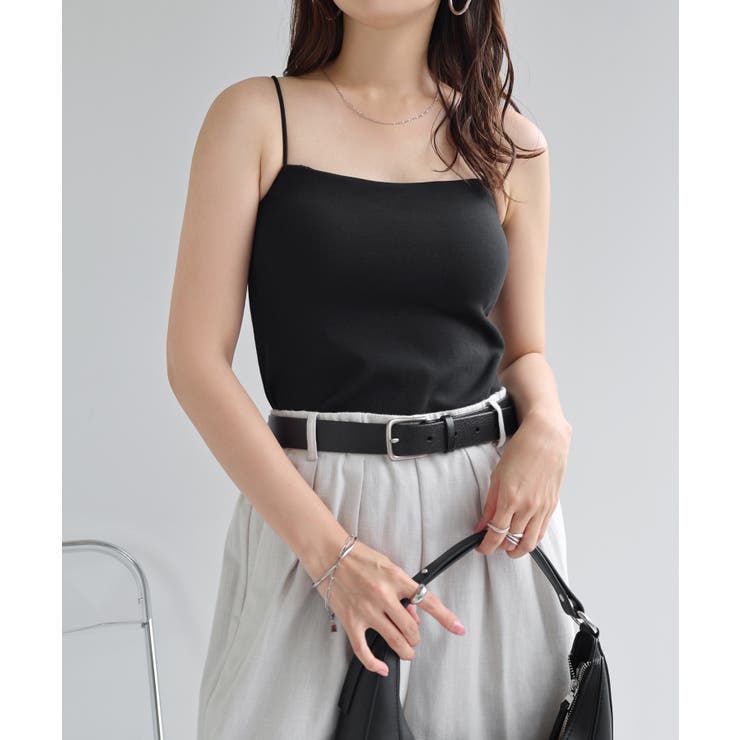 【早い者勝ち】 aimeine バックデザインカップ付きキャミ オフ ブラック バックデザインカップ付きキャミ｜PETAL ONLINE（ペタルオンライン）