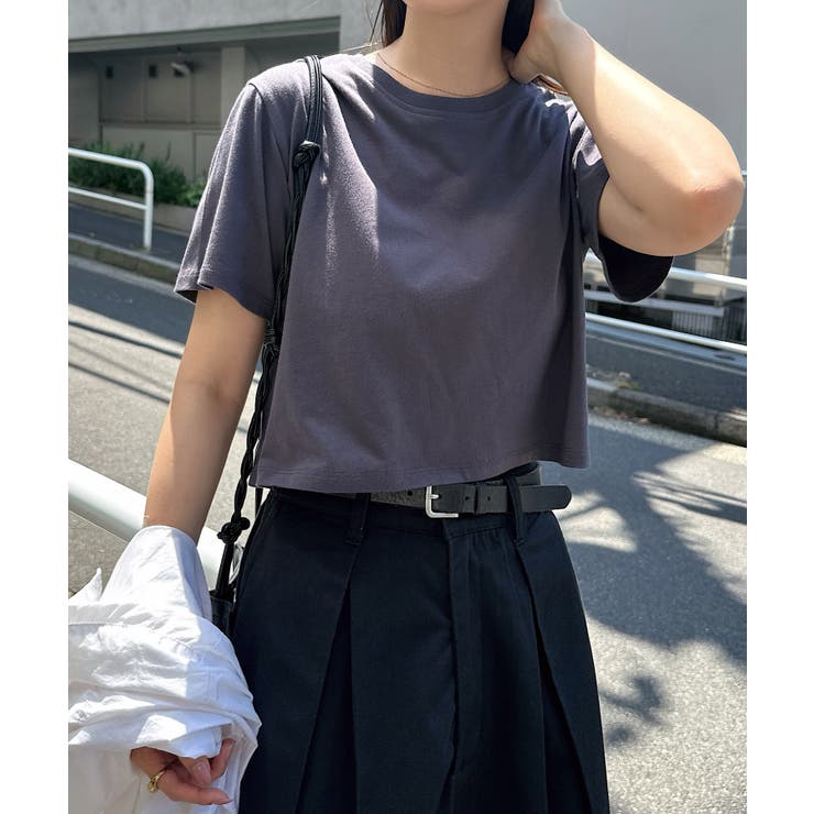 スミクロ | ショート丈 コットン 半袖 | andme