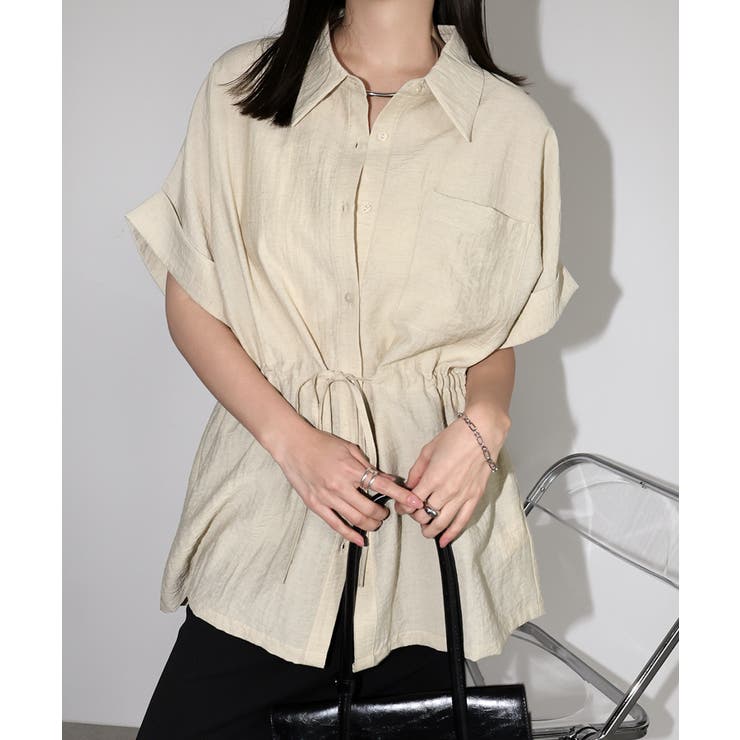 ライトベージュ | リネン ブレンド ウエスト | andme