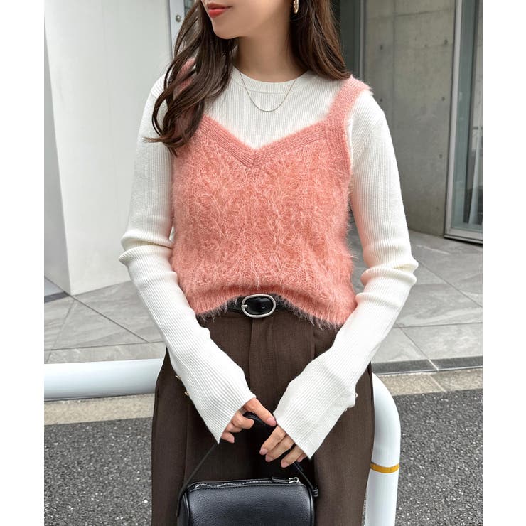 ピンク | シアー シャギー 起毛 | andme