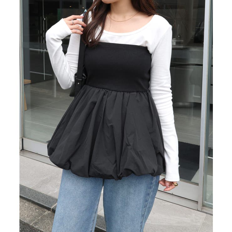 ブラック | ペプラム バルーン ベア | andme