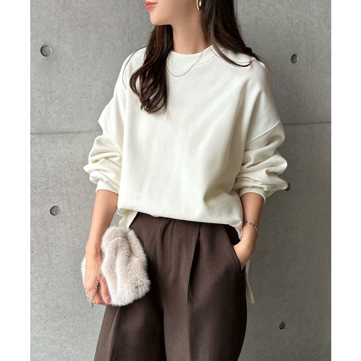 エクリュ | 裏起毛 オーバーサイズ スウェット | andme