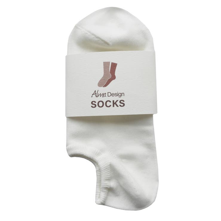オフホワイト | コットン混 スニーカーソックス フットカバー | andme