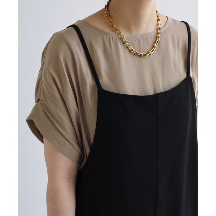 ベージュ | とろみ T ブラウス | andme