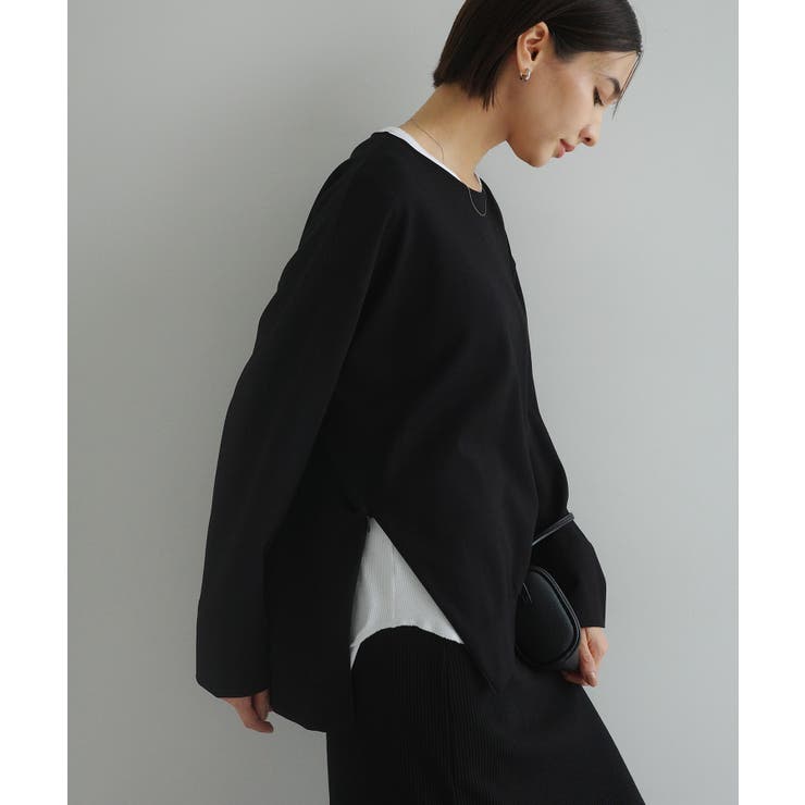 ブラック | ポンチ サイドジップ プルオーバー | andme