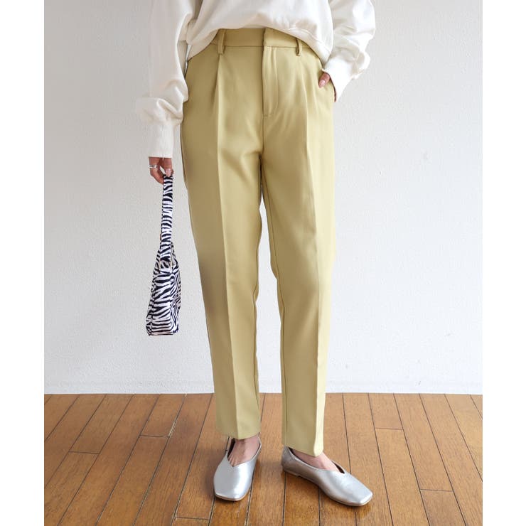 とろみ素材 センタープレス テーパードパンツ[品番：AZ000003629]｜and Me（アンドミー）のレディース ファッション通販｜SHOPLIST（ショップリスト）