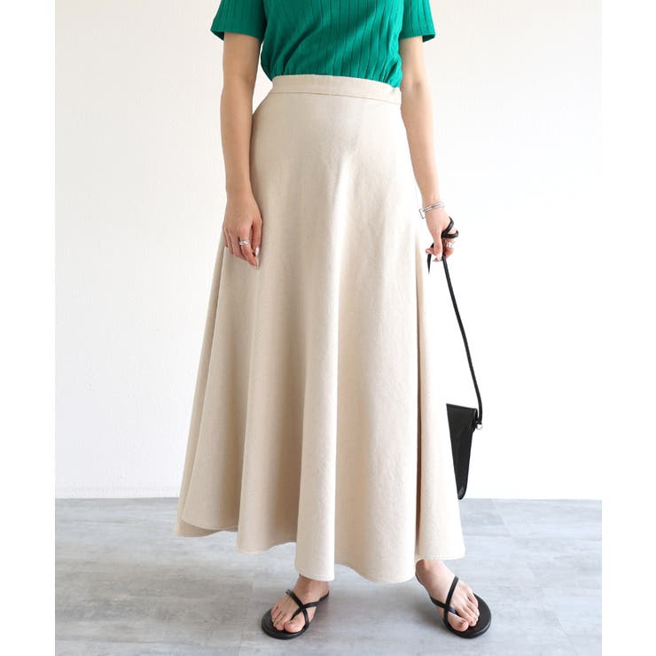 エクリュ | コットンツイル フレア スカート | andme