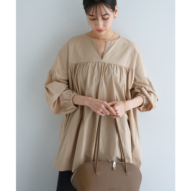 美品♪ always オルウェイズ　コットンチュニック ワッシャー コットン チュニック[品番：AZ000004319]｜andme