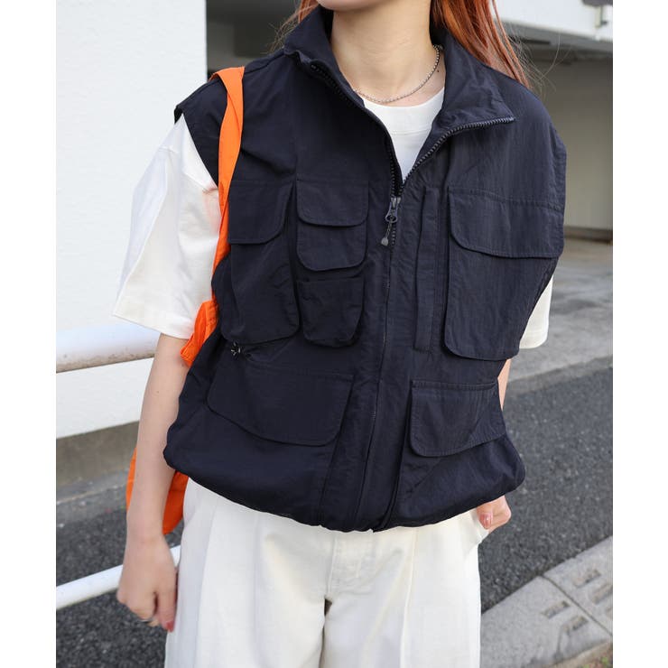 ネイビー | 接触冷感 UV ダブルジップ | andme