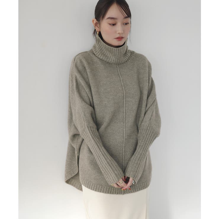 天竺編み 長袖 ラウンドヘム[品番：AZ000003848]｜andme（アンドミー